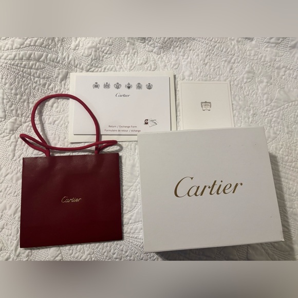 Cartier magnetic box, shopping bag & return envelope Authentic - Picture 1 of 9